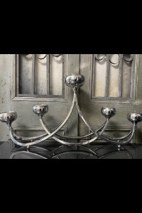 OUT OF STOCK 27.75"W x15.5"H STEEL CANDLELABRA [201557] 